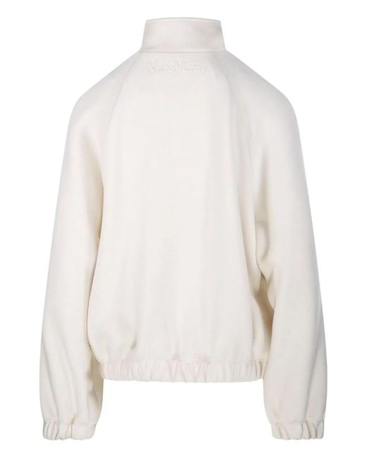 Max Mara White Wool And Cotton Jacket