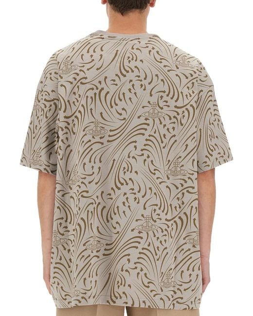 Vivienne Westwood Gray Born To Rewild T-Shirt for men