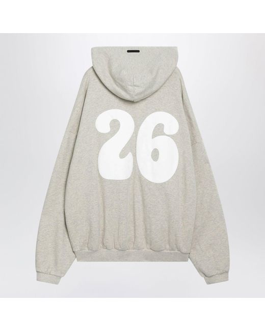 Fear Of God Gray Mélange 90S Zipup Hoodie for men