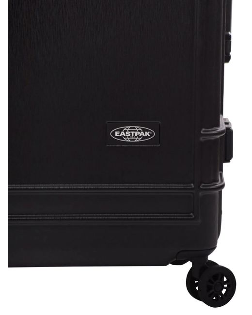 Eastpak Black Hard-Shell Polycarbonate Suitcase With Multidirectional Wheels