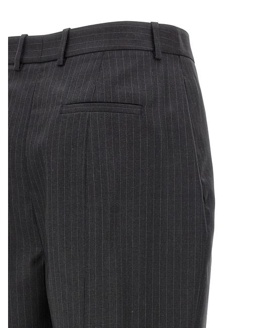 McQueen Gray Pinstripe Pants