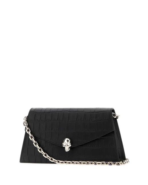 McQueen Black Skull Mini