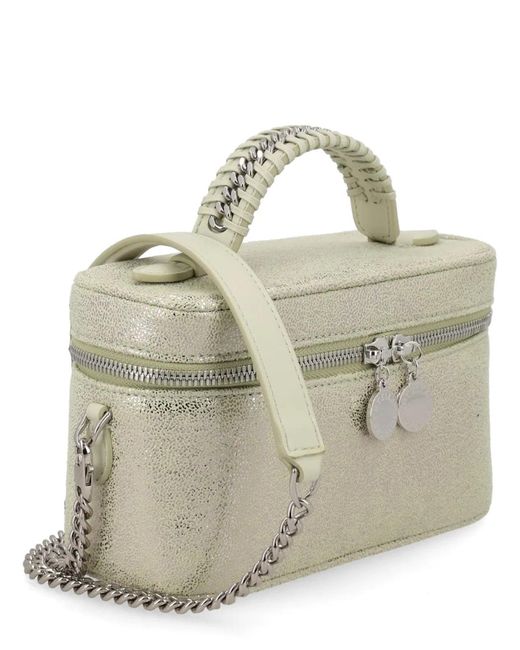 Stella McCartney Metallic Lime Leather Bag
