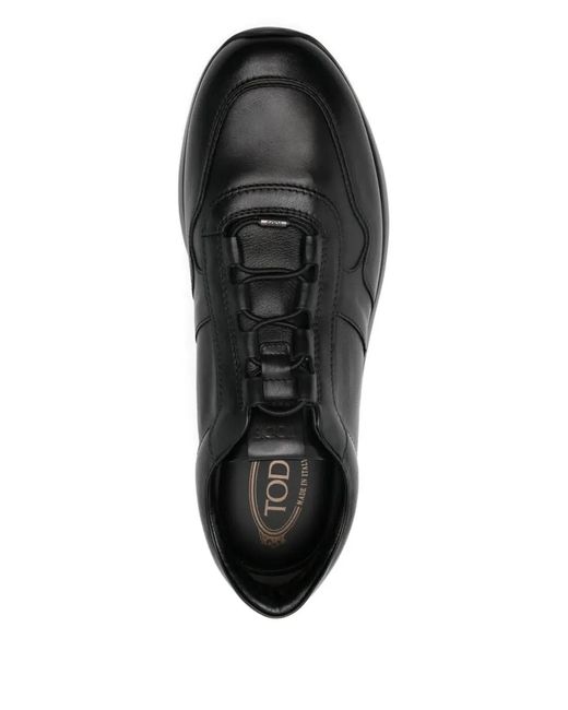 Tod's Black Dot Leather Sneakers for men