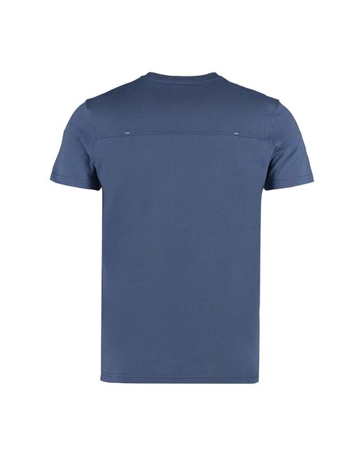 K-Way Blue Logo Cotton T-Shirt for men