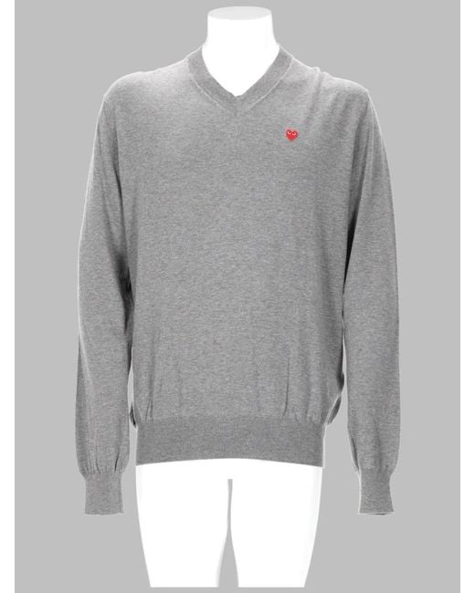 COMME DES GARÇONS PLAY Gray Comme Des Garcons Play Maglia for men