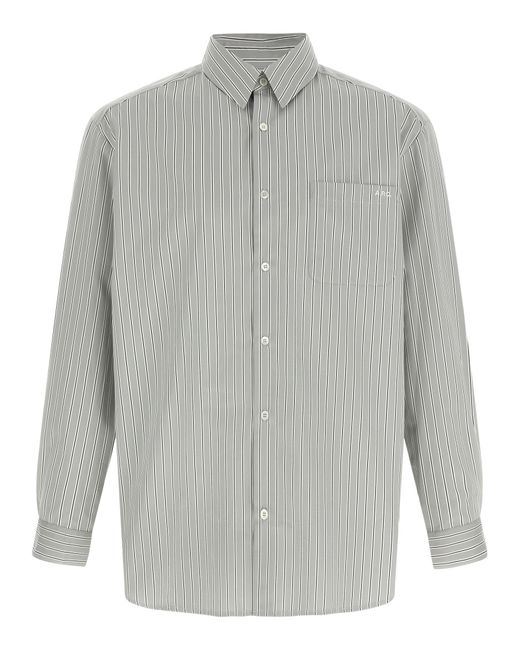 A.P.C. Gray Malo Shirt for men