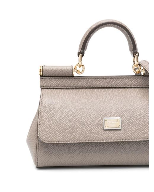 Dolce & Gabbana Gray Dolce & Gabbana Small Sicily Handbag
