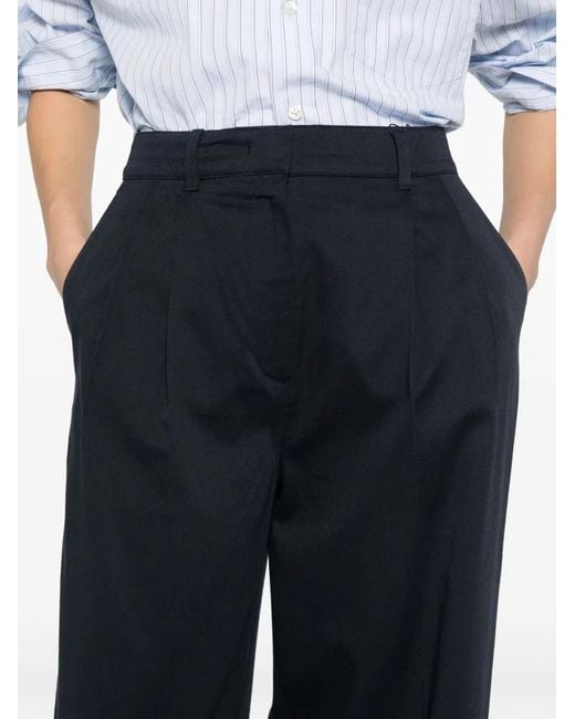 DUNST Blue Cotton Blend Chino Trousers