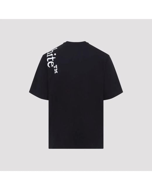 Off-White c/o Virgil Abloh Black Vertical Bookish Skate S/S Tee for men