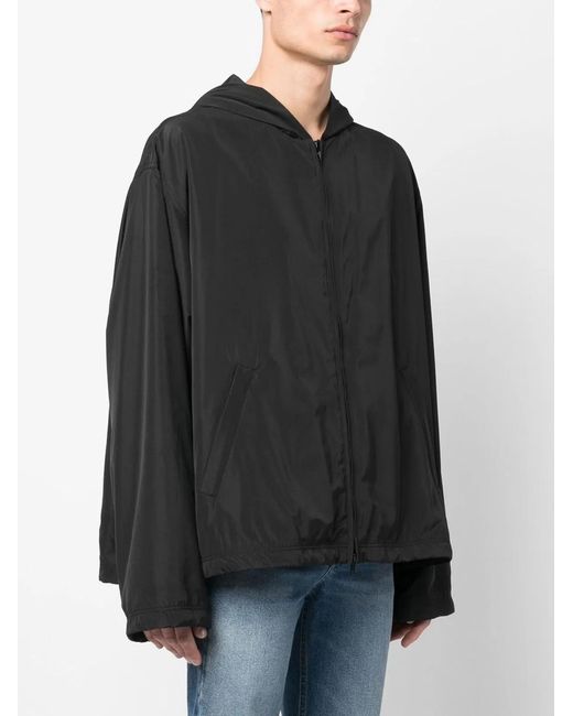 Balenciaga Black Nylon Zipped Jacket