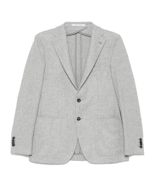 Tagliatore Gray Single Breast Jacket for men
