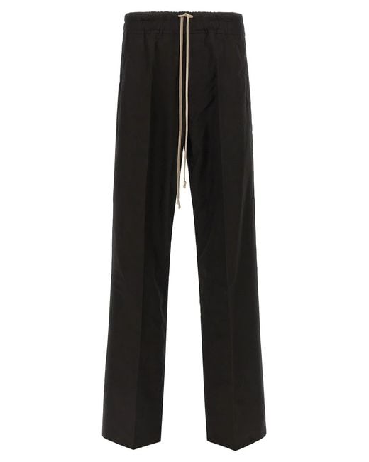 Rick Owens Black 'Dietrich Drawstring' Pants for men