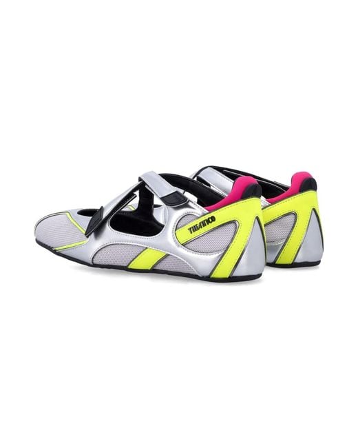 The Attico Blue Floor 1 Mesh Ballerina