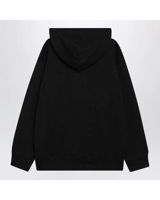 MM6 by Maison Margiela Black Numeric Cotton Hoodie for men