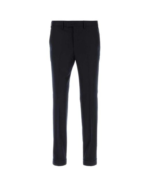 PT Torino Blue Midnight Stretch Wool Pant for men