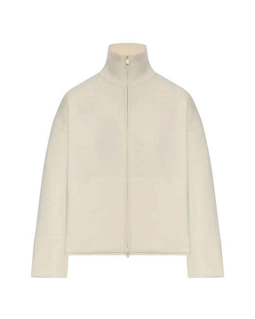 Max Mara Natural Full Zip Cardigan