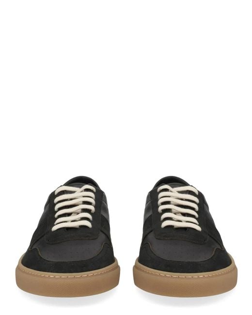 Common Projects Black Leather Sneakers for men