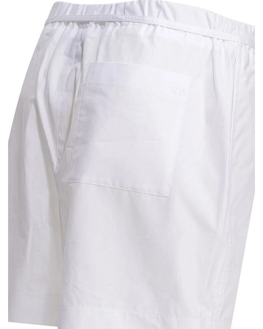 Loulou de Saison White Cotton Shorts