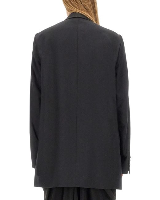 Dries Van Noten Black Doublebreasted Jacket
