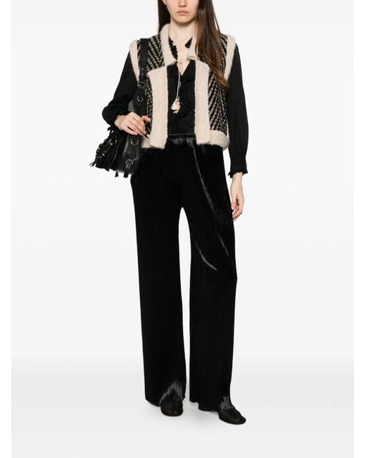 Forte_forte Black Pleated Trousers