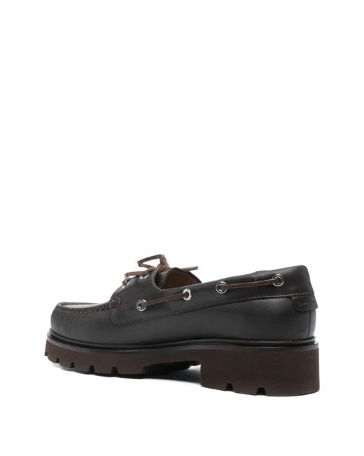 Gianvito Rossi Gray Calf Leather Shoes for men