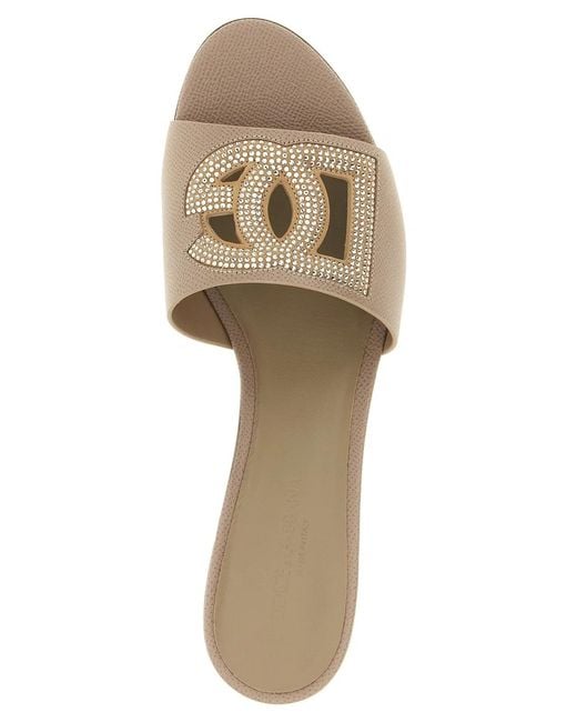 Dolce & Gabbana Natural Dolce & Gabbana 'Karol' Mules