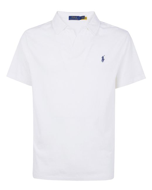 Polo Ralph Lauren White Classic Short Sleeves Pockets Polo Shirt for men