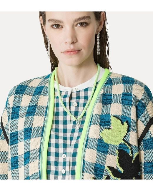 Forte_forte Green Jacquard Gingham Jacket