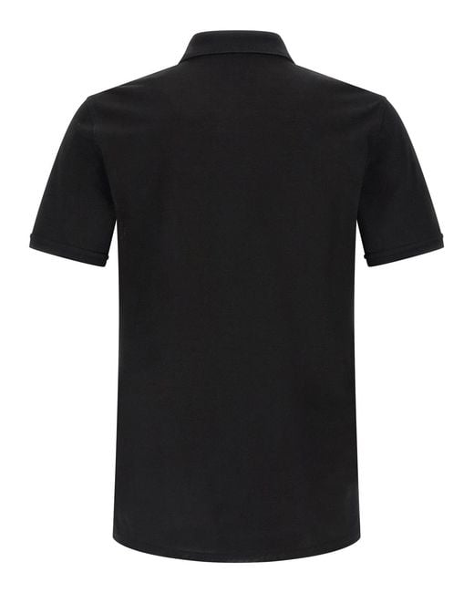 Givenchy Black Logo Patch Polo Shirt for men