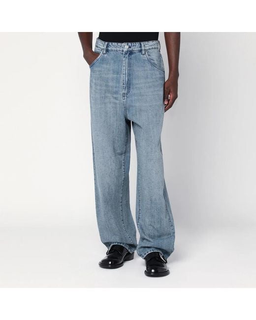 NAMACHEKO Blue Wide Jeans for men
