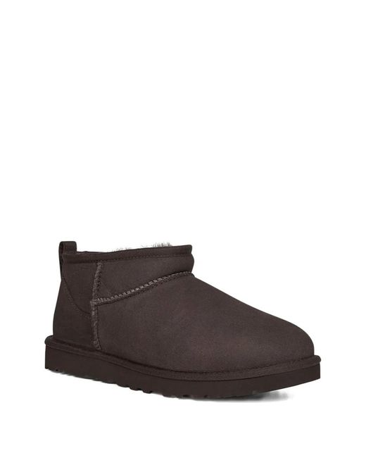 Ugg Brown Classic Ultra Mini Suede Boots for men