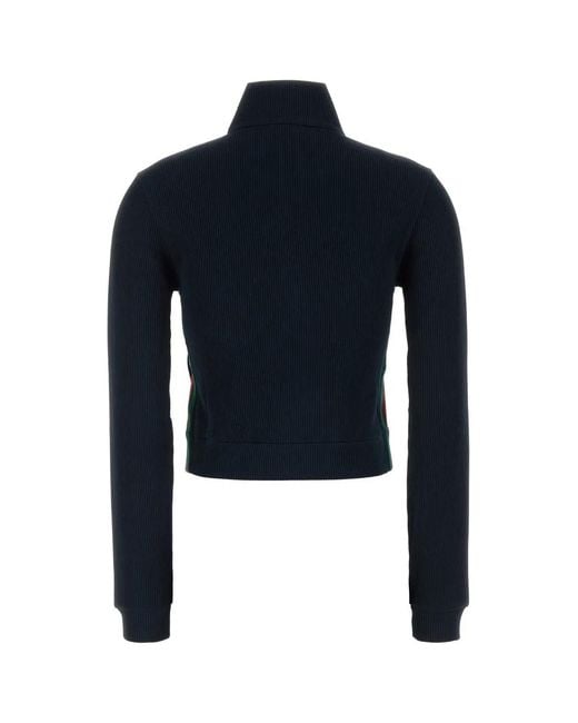 Gucci Blue L/ Zip Sweat