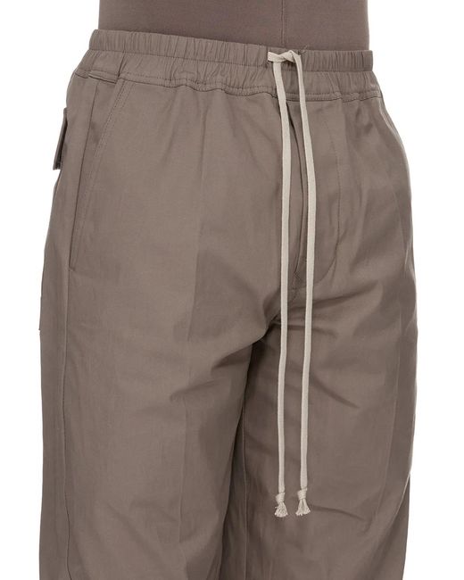 Rick Owens Natural Dietrich Drawstring Pants for men