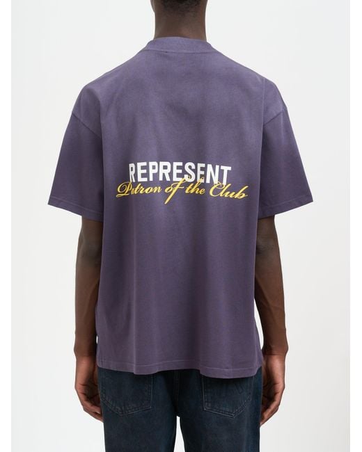 Represent Purple T-Shirt Patron Of The Club for men
