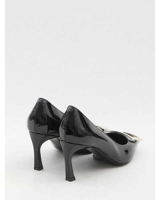 Roger Vivier Black Belle Vivier Trompette Pumps