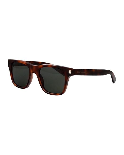 Saint Laurent Black Havana-Havana- Acetate Sunglasses for men