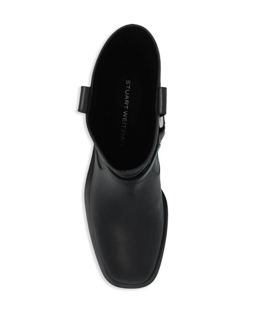 Stuart Weitzman Black Jax Mini Bootie