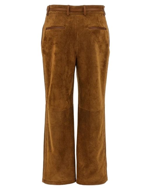 Gucci Brown Suede Pants
