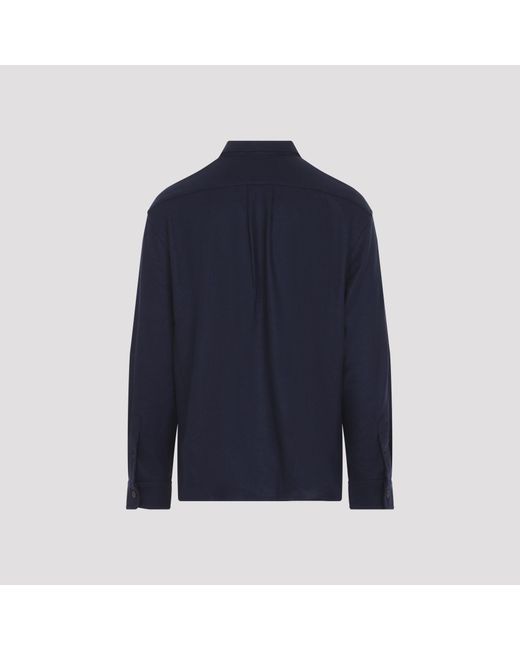 Ralph Lauren Blue Cashmere Sport Shirt for men