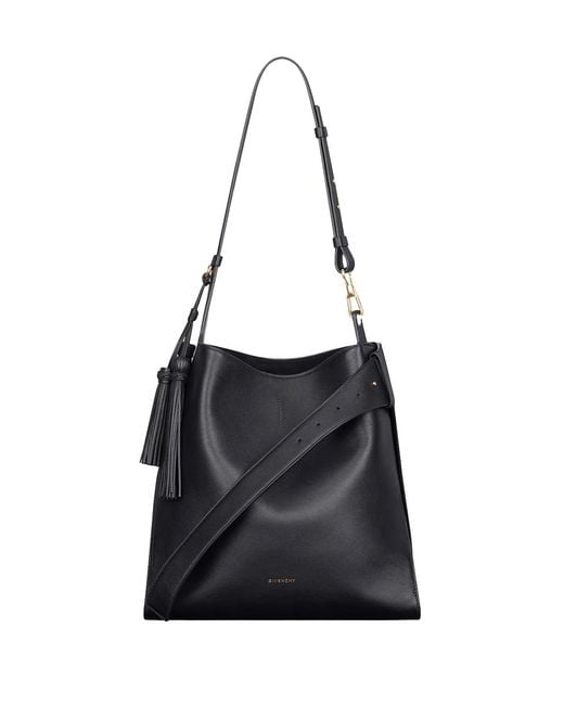 Givenchy Black Hobo Belted Medium Leather Bag