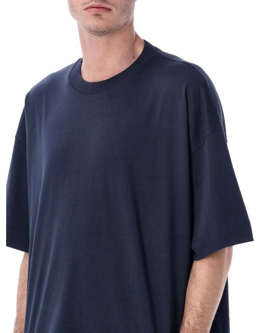 Dries Van Noten Blue Oversized T-Shirt for men