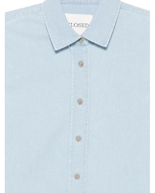 Closed Blue Cotton Shirt