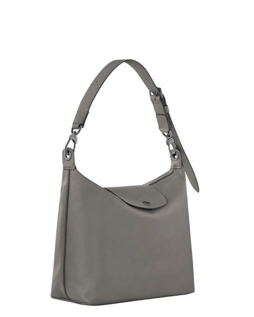 Longchamp Gray Borsa A Spalla Le Pliage Xtra Medium