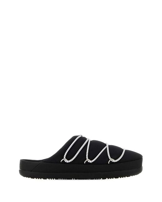 Moon Boot Black Soft Slipper