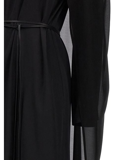 DI.LA3 PARI' Black Cape Dress