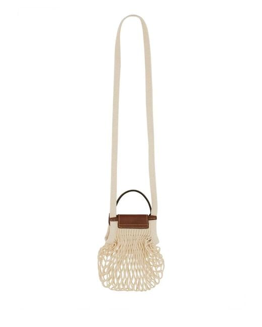 Longchamp Metallic Le Pliage Filet Mini Bag