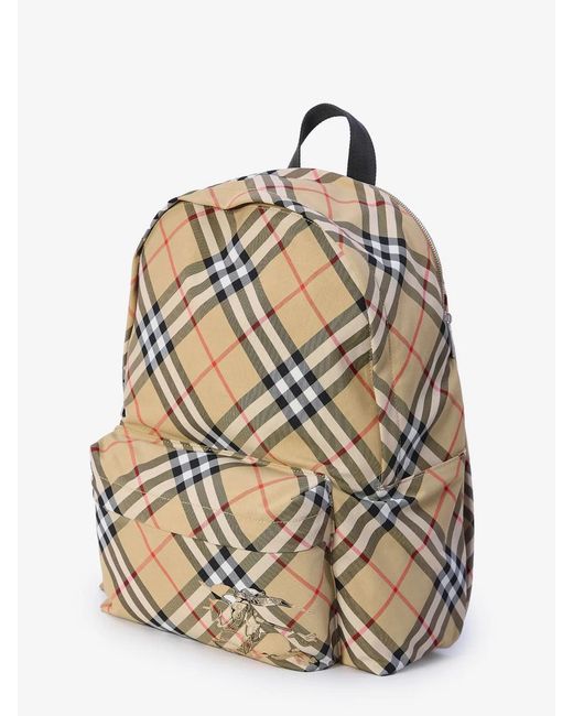 Burberry Gray Check Backpack