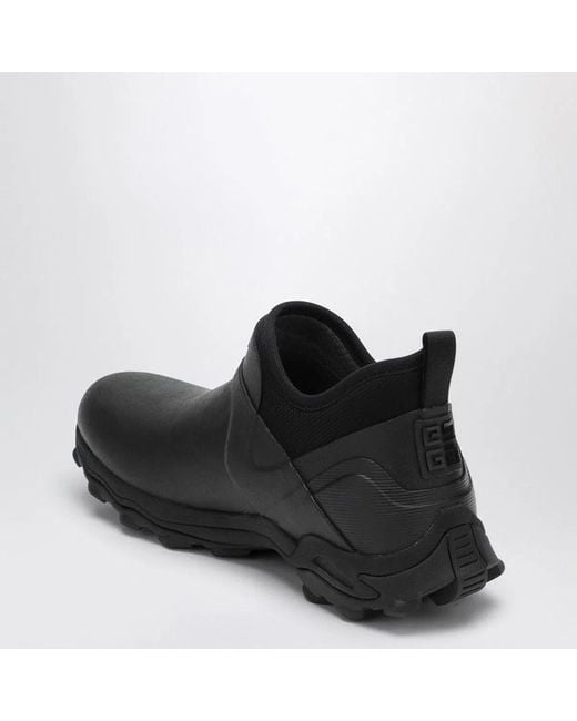 Givenchy Black Bogs Rubber Chelsea Boots for men