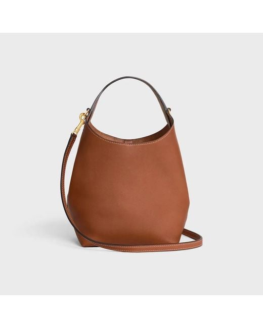 Céline Brown Small Triomphe Smooth-Leather Tote Bag